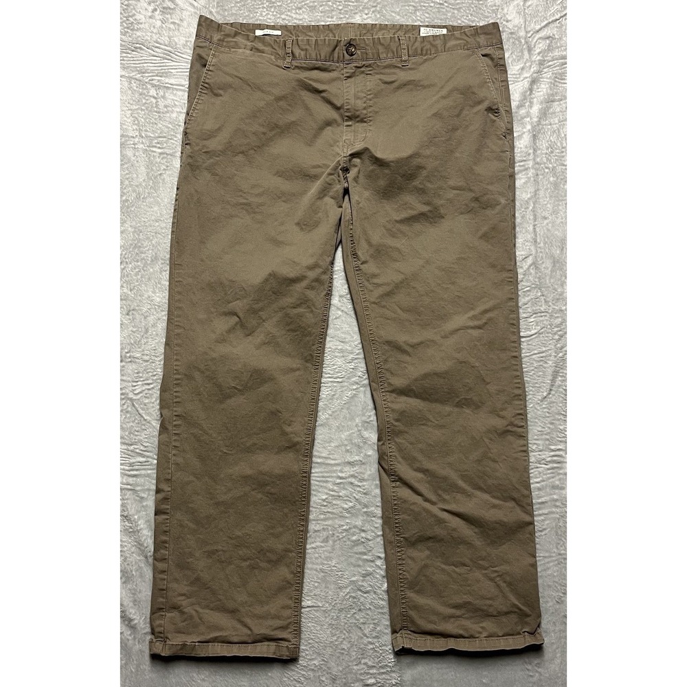 7 Diamonds Pants Men 38x29* Brown Chino Slim Fit Stretch Preppy Casual